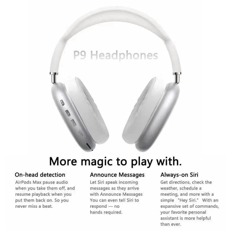 P9 Wireless Bluetooth Headphones – Deep Bass, Noise Isolation & All-Day Comfort