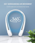 Portable Neck Fan – Bladeless, Rechargeable, Hands-Free Cooling Fan with 3 Speeds, Quiet & Lightweight for Travel, Outdoor & Office
